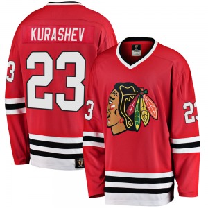 Philipp Kurashev Chicago Blackhawks Fanatics Branded Youth Premier Breakaway Heritage Jersey (Red)