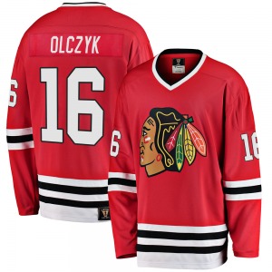 Ed Olczyk Chicago Blackhawks Fanatics Branded Youth Premier Breakaway Heritage Jersey (Red)