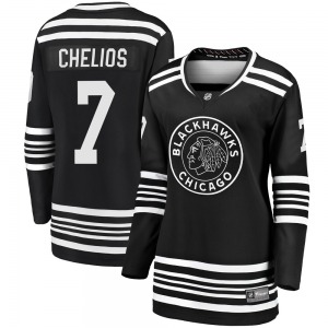 Chris Chelios Chicago Blackhawks Fanatics Branded Women's Premier Breakaway Alternate 2019/20 Jersey (Black)