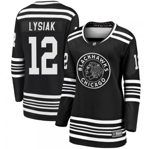 Tom Lysiak Chicago Blackhawks Fanatics Branded Women's Premier Breakaway Alternate 2019/20 Jersey (Black)