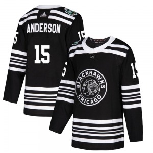 Joey Anderson Chicago Blackhawks Adidas Youth Authentic 2019 Winter Classic Jersey (Black)