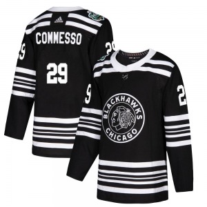 Drew Commesso Chicago Blackhawks Adidas Youth Authentic 2019 Winter Classic Jersey (Black)