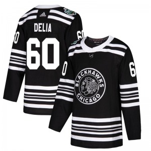 Collin Delia Chicago Blackhawks Adidas Youth Authentic 2019 Winter Classic Jersey (Black)