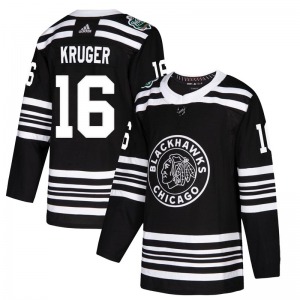 Marcus Kruger Chicago Blackhawks Adidas Youth Authentic 2019 Winter Classic Jersey (Black)