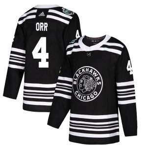 Bobby Orr Chicago Blackhawks Adidas Youth Authentic 2019 Winter Classic Jersey (Black)