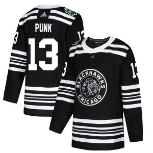 CM Punk Chicago Blackhawks Adidas Youth Authentic 2019 Winter Classic Jersey (Black)