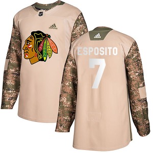 Phil Esposito Chicago Blackhawks Adidas Youth Authentic Veterans Day Practice Jersey (Camo)