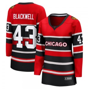 Colin Blackwell Chicago Blackhawks Fanatics Branded Women's Breakaway Red Special Edition 2.0 Jersey (Black)