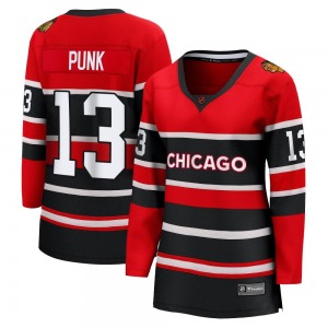 CM Punk Chicago Blackhawks Fanatics Branded Women's Breakaway Special Edition 2.0 Jersey (Red)