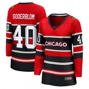 Arvid Soderblom Chicago Blackhawks Fanatics Branded Women's Breakaway Special Edition 2.0 Jersey (Red)