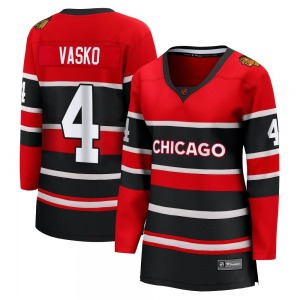 Elmer Vasko Chicago Blackhawks Fanatics Branded Women's Breakaway Special Edition 2.0 Jersey (Red)