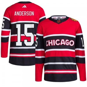 Joey Anderson Chicago Blackhawks Adidas Youth Authentic Reverse Retro 2.0 Jersey (Red)