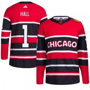 Glenn Hall Chicago Blackhawks Adidas Youth Authentic Reverse Retro 2.0 Jersey (Red)