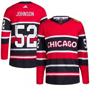 Reese Johnson Chicago Blackhawks Adidas Youth Authentic Reverse Retro 2.0 Jersey (Red)