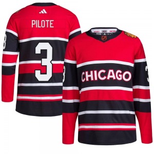 Pierre Pilote Chicago Blackhawks Adidas Youth Authentic Reverse Retro 2.0 Jersey (Red)