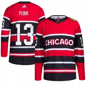 CM Punk Chicago Blackhawks Adidas Youth Authentic Reverse Retro 2.0 Jersey (Red)