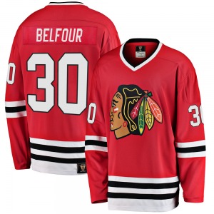 ED Belfour Chicago Blackhawks Fanatics Branded Premier Breakaway Heritage Jersey (Red)