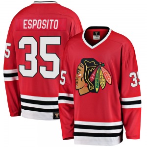 Tony Esposito Chicago Blackhawks Fanatics Branded Premier Breakaway Heritage Jersey (Red)