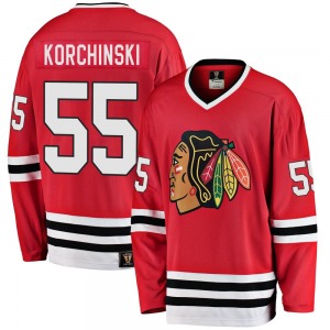 Kevin Korchinski Chicago Blackhawks Fanatics Branded Premier Breakaway Heritage Jersey (Red)