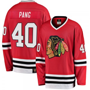 Darren Pang Chicago Blackhawks Fanatics Branded Premier Breakaway Heritage Jersey (Red)