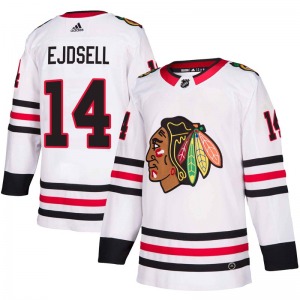 Victor Ejdsell Chicago Blackhawks Adidas Authentic Away Jersey (White)
