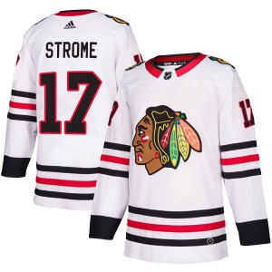 Dylan Strome Chicago Blackhawks Adidas Authentic Away Jersey (White)