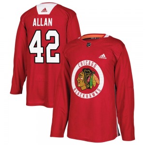 Nolan Allan Chicago Blackhawks Adidas Youth Authentic Home Practice Jersey (Red)
