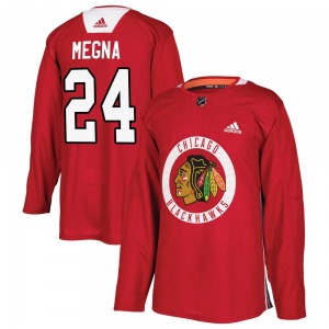 Jaycob Megna Chicago Blackhawks Adidas Youth Authentic Home Practice Jersey (Red)