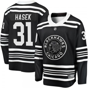 Dominik Hasek Chicago Blackhawks Fanatics Branded Youth Premier Breakaway Alternate 2019/20 Jersey (Black)