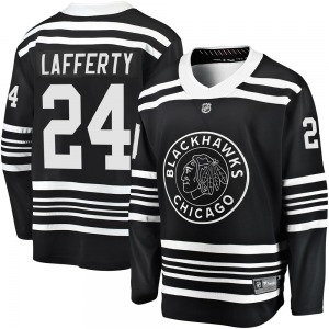 Sam Lafferty Chicago Blackhawks Fanatics Branded Youth Premier Breakaway Alternate 2019/20 Jersey (Black)
