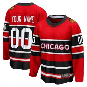 Custom Chicago Blackhawks Fanatics Branded Youth Breakaway Custom Special Edition 2.0 Jersey (Red)