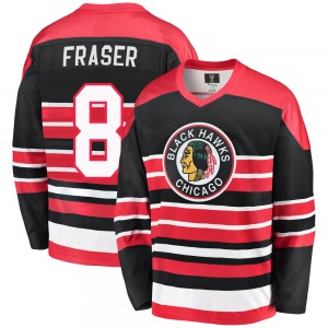 Curt Fraser Chicago Blackhawks Fanatics Branded Premier Breakaway Heritage Jersey (Red/Black)