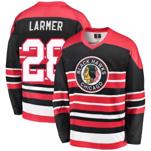 Steve Larmer Chicago Blackhawks Fanatics Branded Premier Breakaway Heritage Jersey (Red/Black)