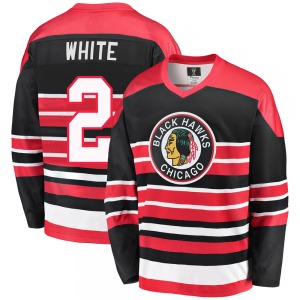 Bill White Chicago Blackhawks Fanatics Branded Premier Breakaway Heritage Jersey (Red/Black)