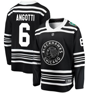Lou Angotti Chicago Blackhawks Fanatics Branded Youth Breakaway 2019 Winter Classic Jersey (Black)