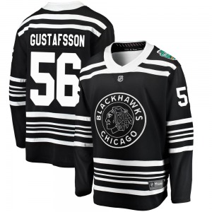 Erik Gustafsson Chicago Blackhawks Fanatics Branded Youth Breakaway 2019 Winter Classic Jersey (Black)