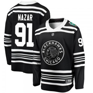 Frank Nazar Chicago Blackhawks Fanatics Branded Youth Breakaway 2019 Winter Classic Jersey (Black)