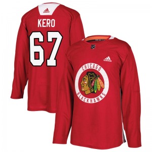 Tanner Kero Chicago Blackhawks Adidas Authentic Home Practice Jersey (Red)
