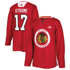 Dylan Strome Chicago Blackhawks Adidas Authentic Home Practice Jersey (Red)