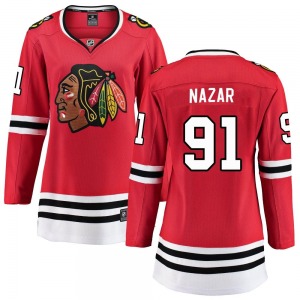 Frank Nazar Chicago Blackhawks Fanatics Branded Women's Breakaway Home Jersey (Red)