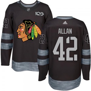 Nolan Allan Chicago Blackhawks Authentic 1917-2017 100th Anniversary Jersey (Black)