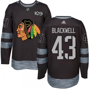 Colin Blackwell Chicago Blackhawks Authentic 1917-2017 100th Anniversary Jersey (Black)