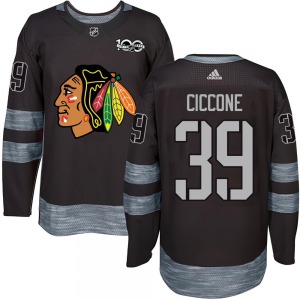 Enrico Ciccone Chicago Blackhawks Youth Authentic 1917-2017 100th Anniversary Jersey (Black)