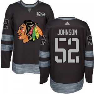 Reese Johnson Chicago Blackhawks Youth Authentic 1917-2017 100th Anniversary Jersey (Black)