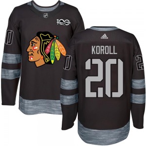 Cliff Koroll Chicago Blackhawks Youth Authentic 1917-2017 100th Anniversary Jersey (Black)