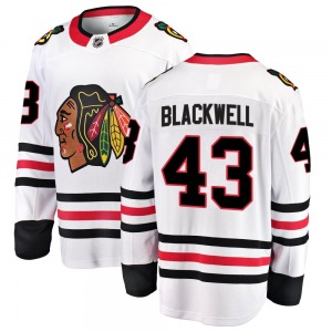 Colin Blackwell Chicago Blackhawks Fanatics Branded Youth Breakaway Away Jersey (White)