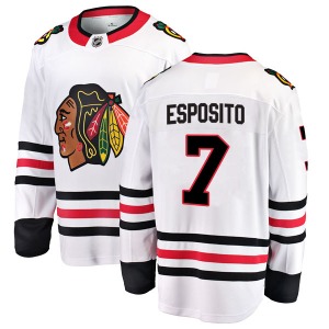 Phil Esposito Chicago Blackhawks Fanatics Branded Youth Breakaway Away Jersey (White)