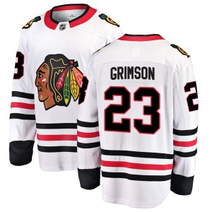 Stu Grimson Chicago Blackhawks Fanatics Branded Youth Breakaway Away Jersey (White)