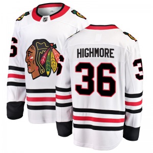 Matthew Highmore Chicago Blackhawks Fanatics Branded Youth Breakaway Away Jersey (White)