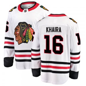 Jujhar Khaira Chicago Blackhawks Fanatics Branded Youth Breakaway Away Jersey (White)